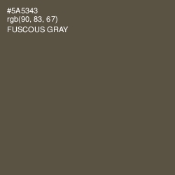 #5A5343 - Fuscous Gray Color Image